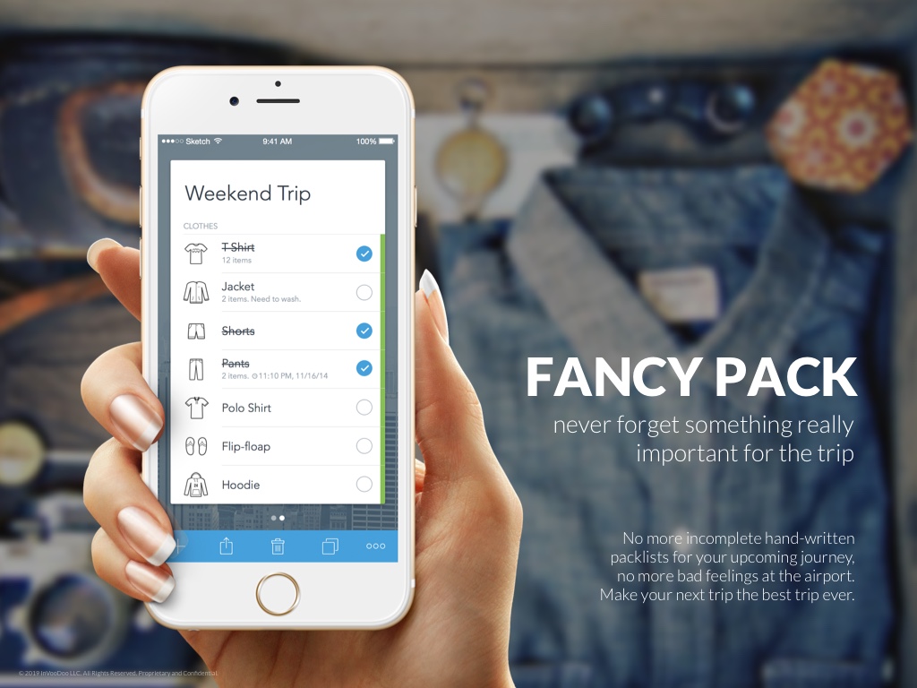 FancyPack – never forget something really important for the trip