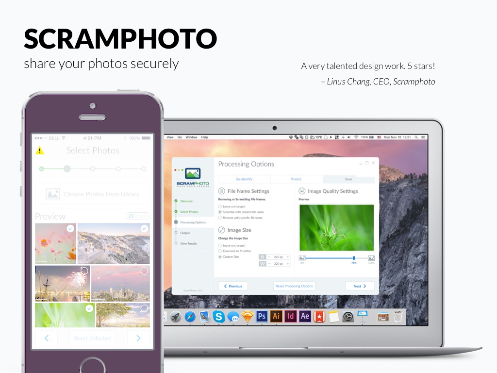 ScramPhoto Desktop – share your photos securely