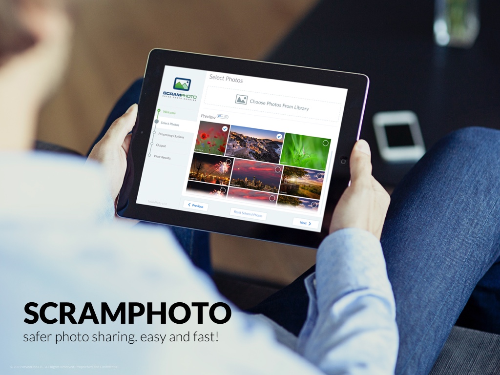 ScramPhoto iPad – safer photo sharing. easy and fast!