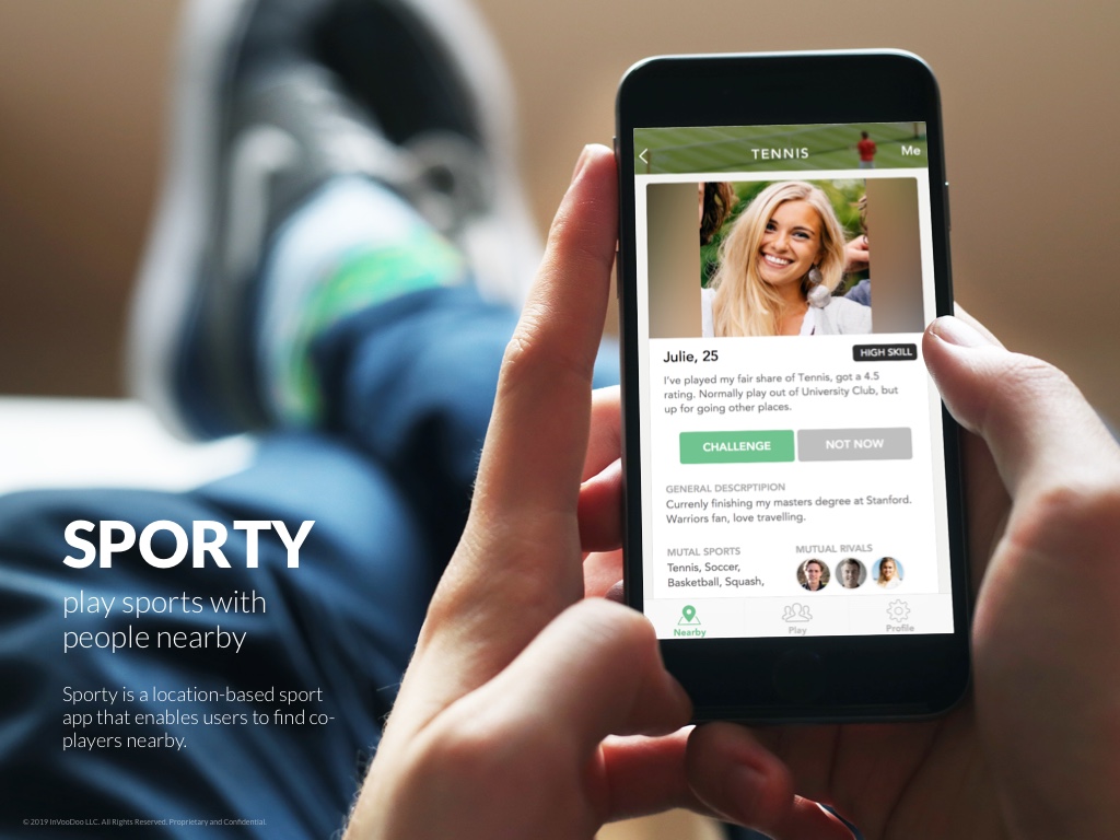 Sporty – play sports with people nearby