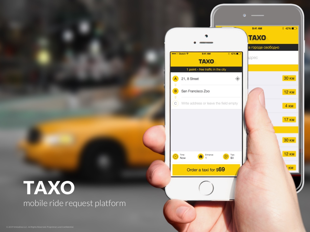 Taxo – mobile ride request platform